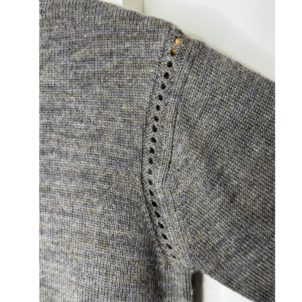 Alexa Chung for AG Mockneck Wool Sweater Women's XS Brown/Gray - Picture 5 of 10